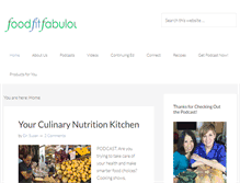 Tablet Screenshot of foodfitfabulous.com